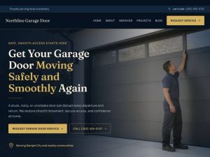 Aperçu de la page d'accueil de Northline Garage Door